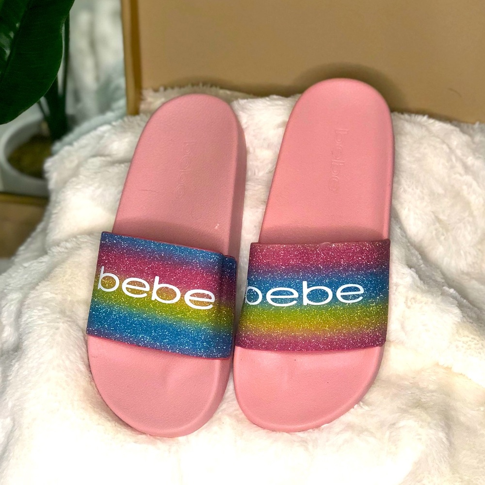 (SIZE: 9) NEVER WORN! BEBE Fraida Slide Sandals